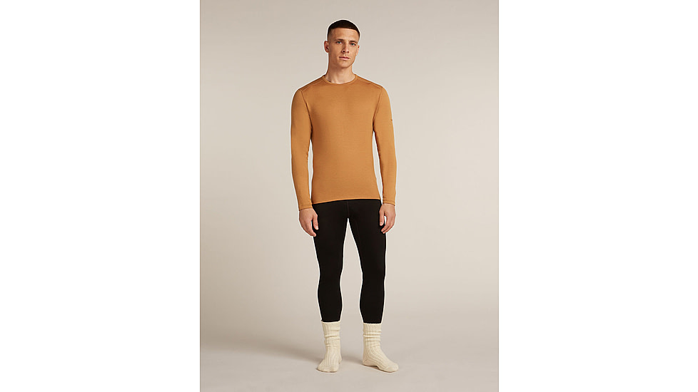 Icebreaker Merino 260 Tech Long Sleeve Crew Thermal Top - Mens, Trail, Extra Large, IB1043710GRXL