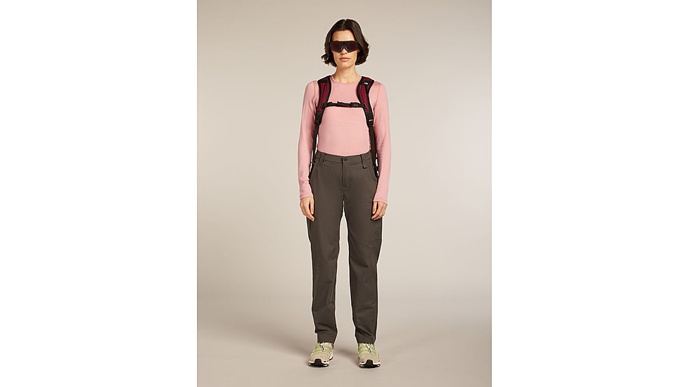 Icebreaker Merino 260 Tech Long Sleeve Crew Thermal Top - Womens, Blush, Large, IB1043870GUL