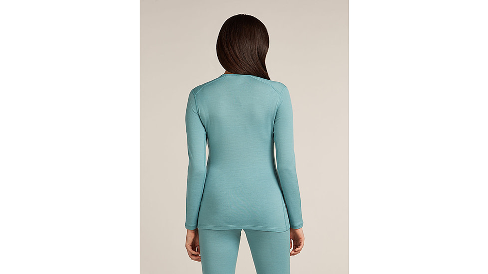 Icebreaker Merino 260 Tech Long Sleeve Crew Thermal Top - Womens, Hydro, Small, IB104387451S