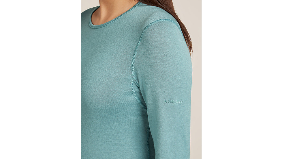Icebreaker Merino 260 Tech Long Sleeve Crew Thermal Top - Womens, Hydro, Small, IB104387451S