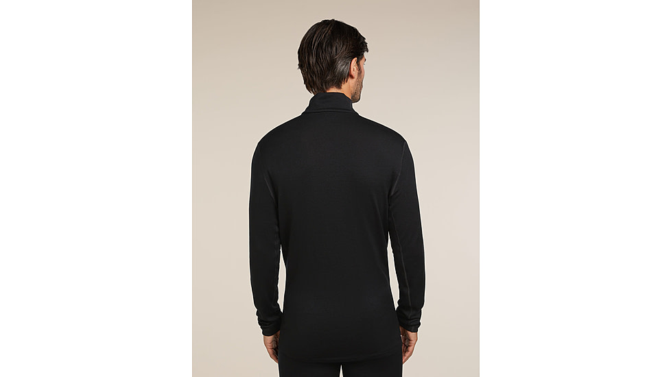 Icebreaker Merino 260 Tech Long Sleeve Half Zip Thermal Top - Mens, Black, Large, IBB04372001L
