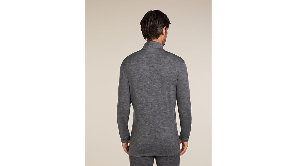 Icebreaker Merino 260 Tech Long Sleeve Half Zip Thermal Top - Mens, Gritstone HTHR, Large, IBB04372013L