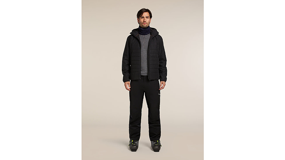 Icebreaker Merino 260 Tech Long Sleeve Half Zip Thermal Top - Mens, Gritstone HTHR, Large, IBB04372013L