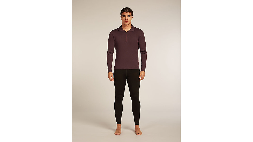 Icebreaker Merino 260 Tech Long Sleeve Half Zip Thermal Top - Mens, Java, Extra Large, IBB043720GWXL