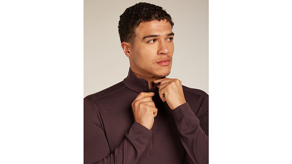 Icebreaker Merino 260 Tech Long Sleeve Half Zip Thermal Top - Mens, Java, Extra Large, IBB043720GWXL