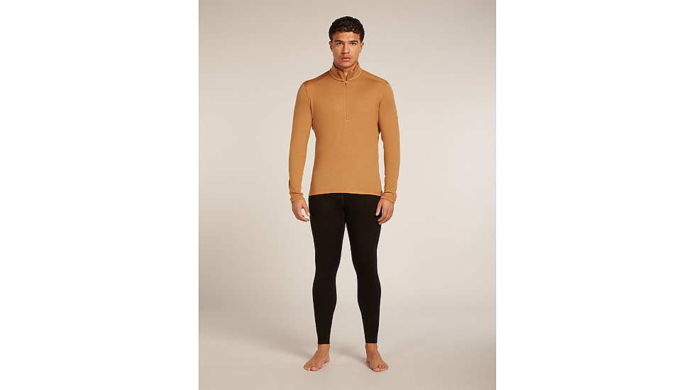 Icebreaker Merino 260 Tech Long Sleeve Half Zip Thermal Top - Mens, Trail, Extra Large, IBB043720GRXL