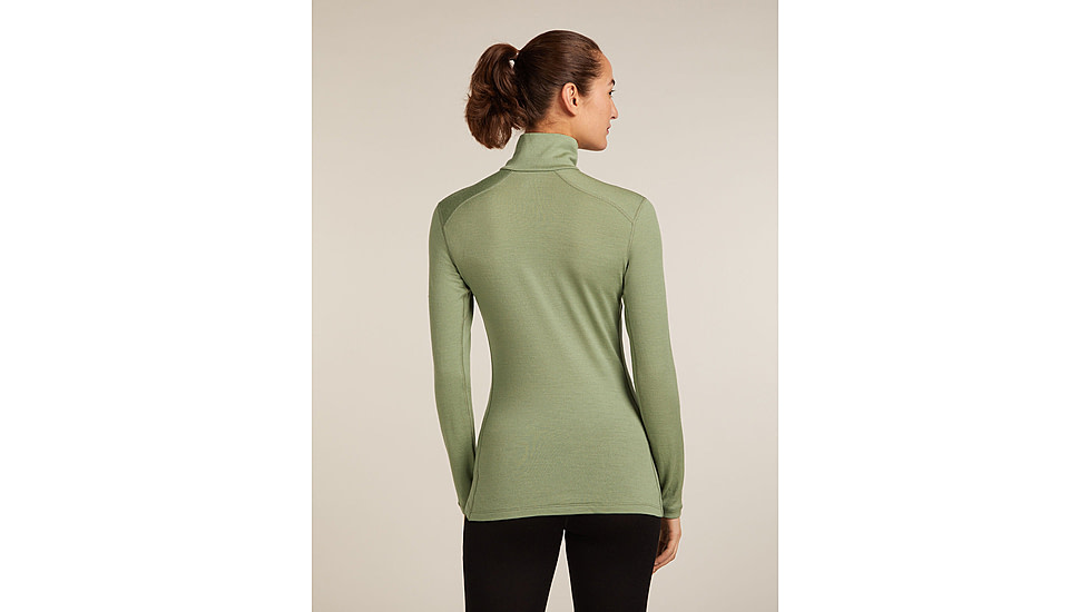 Icebreaker Merino 260 Tech Long Sleeve Half Zip Thermal Top - Womens, Lichen, Medium, IBB04390A74M