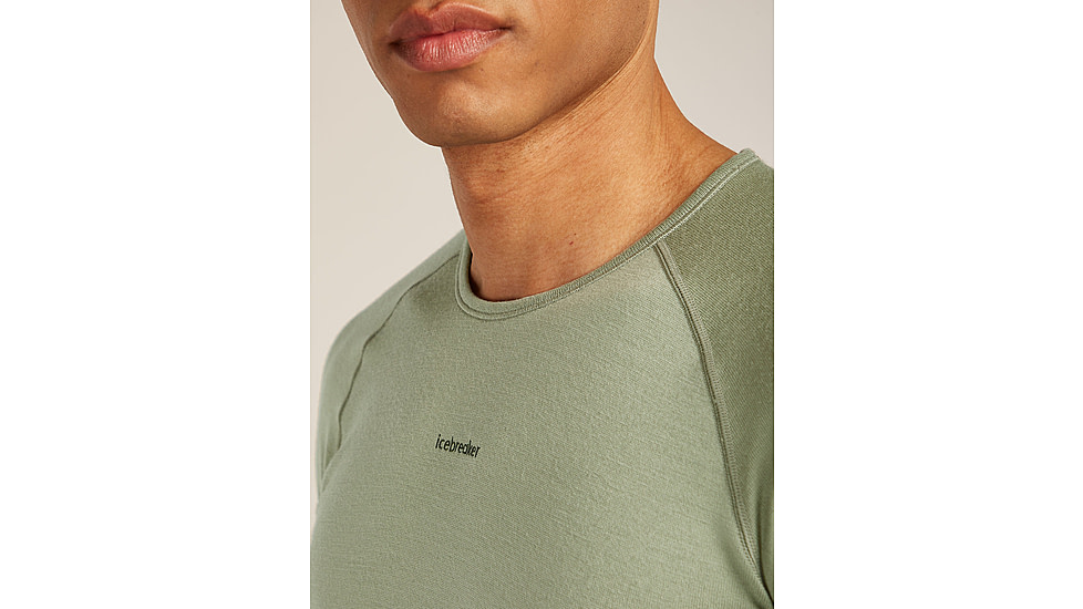 Icebreaker Merino 260 ZoneKnit Long Sleeve Crew Thermal Top - Mens, Loden/Lichen/CB, Large, IB0A57CI0JFL