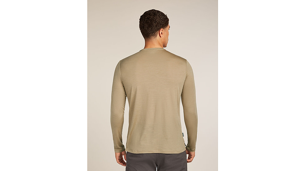 Icebreaker Merino Blend 125 Cool-Lite Sphere Long Sleeve Tee - Mens, Flagstone, Extra Large, IB0A56ZL0GXXL