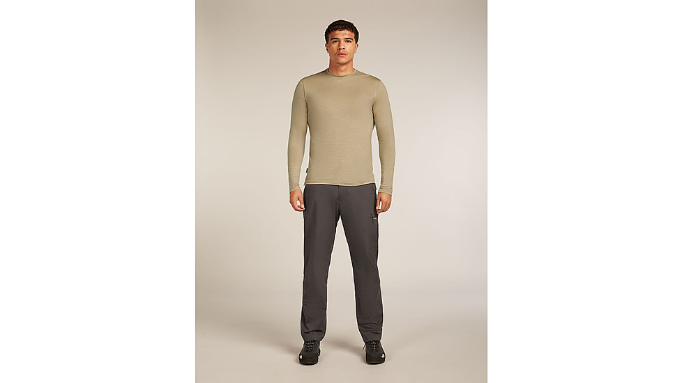 Icebreaker Merino Blend 125 Cool-Lite Sphere Long Sleeve Tee - Mens, Flagstone, Extra Large, IB0A56ZL0GXXL