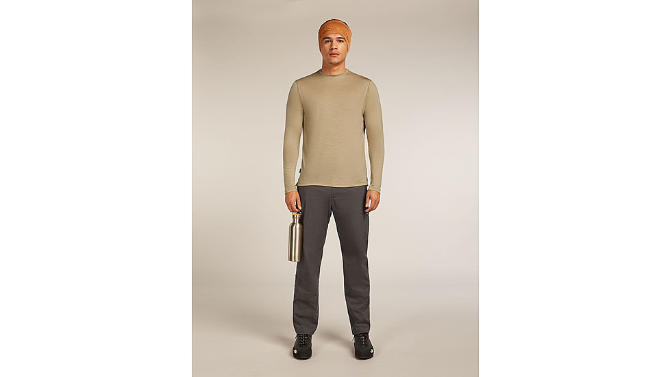 Icebreaker Merino Blend 125 Cool-Lite Sphere Long Sleeve Tee - Mens, Flagstone, Extra Large, IB0A56ZL0GXXL
