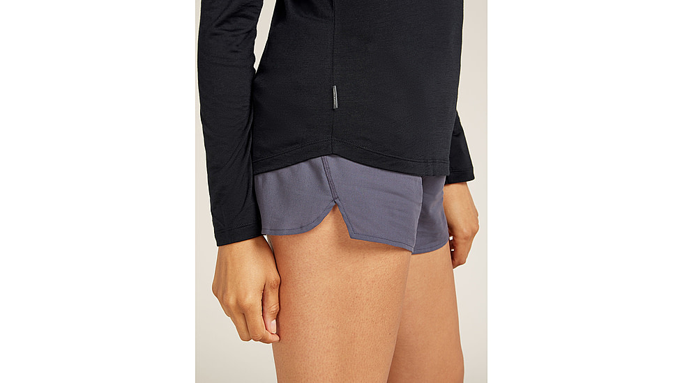 Icebreaker Merino Blend 125 Cool-Lite Sphere LS T-Shirt - Womens, Black, Small, IB0A56ZN001S