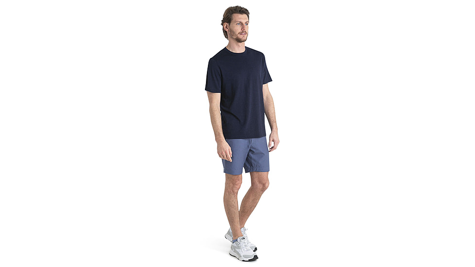Icebreaker Merino Linen SS T-Shirt - Mens, Midnight Navy, Small, IB0A56OQ401S