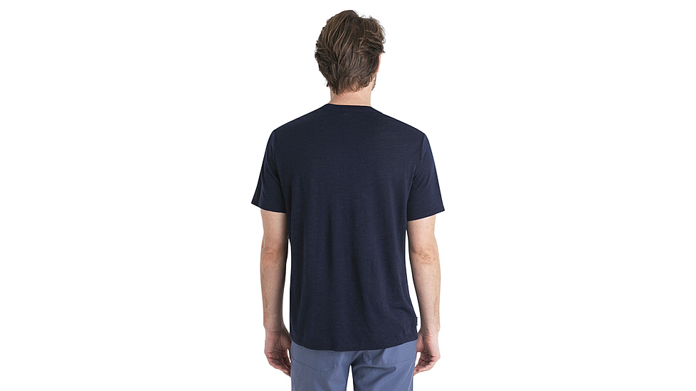 Icebreaker Merino Linen SS Tee - Mens, Midnight Navy, Extra Large, IB0A56OQ401XL