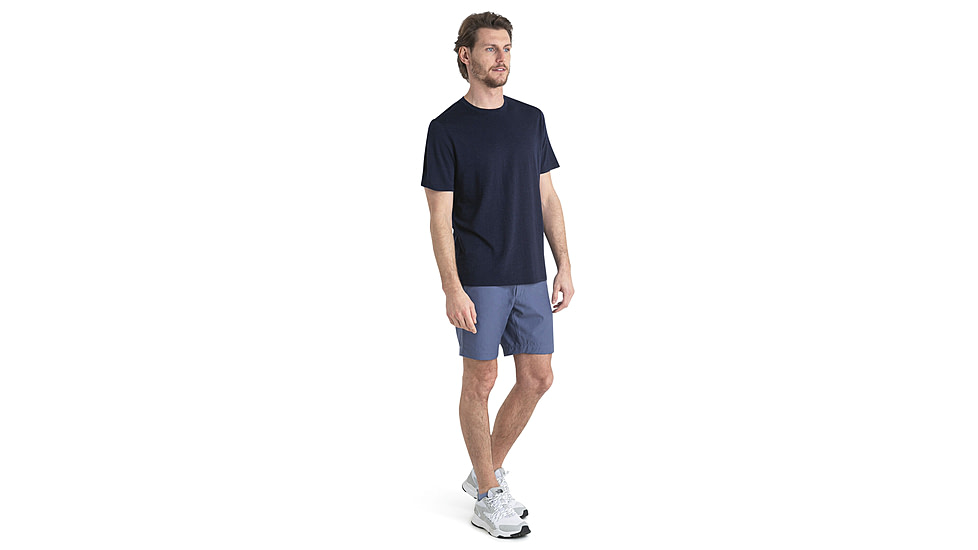 Icebreaker Merino Linen SS Tee - Mens, Midnight Navy, Extra Large, IB0A56OQ401XL