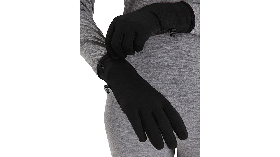 Icebreaker Quantum Gloves, Black, Large, IB104828001L
