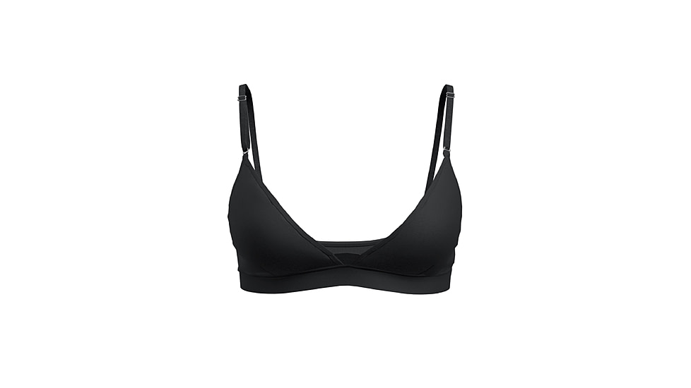 Icebreaker Merino 150 Siren Bra w/ Inserts - Women's, Black, Small, IB104708001S
