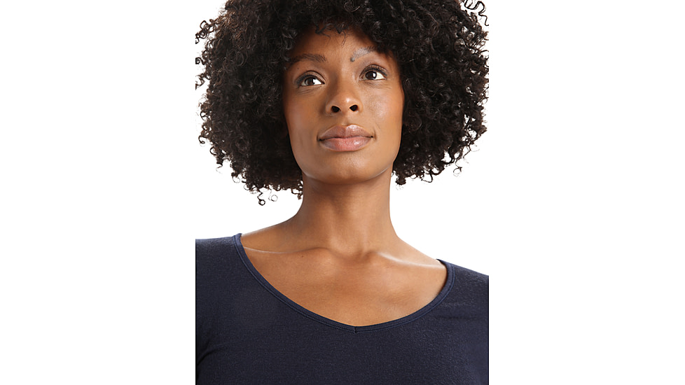 Icebreaker Women Merino 150 Siren LS Sweetheart, Midnight Navy, M, IB103194401M