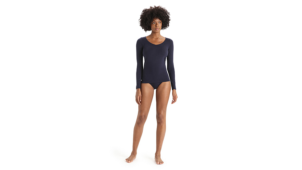 Icebreaker Women Merino 150 Siren LS Sweetheart, Midnight Navy, M, IB103194401M