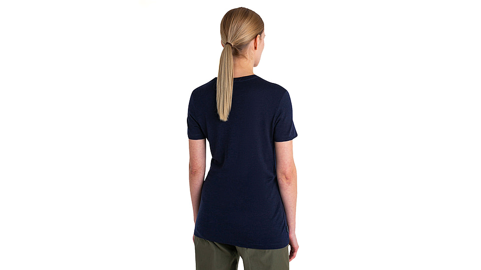 Icebreaker Women Merino 150 Tech Lite SS Tee, Midnight Navy, M, IB0A56Y8401M