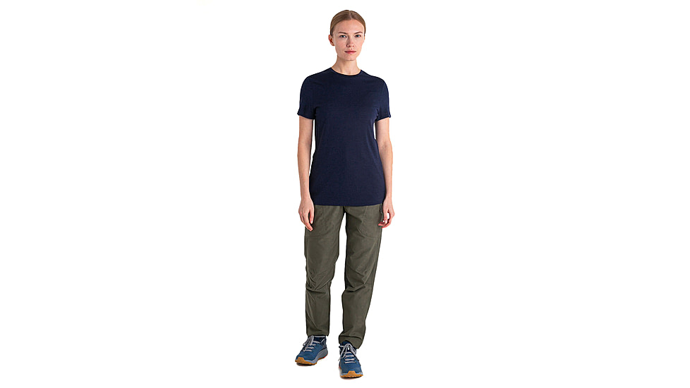 Icebreaker Women Merino 150 Tech Lite SS Tee, Midnight Navy, M, IB0A56Y8401M