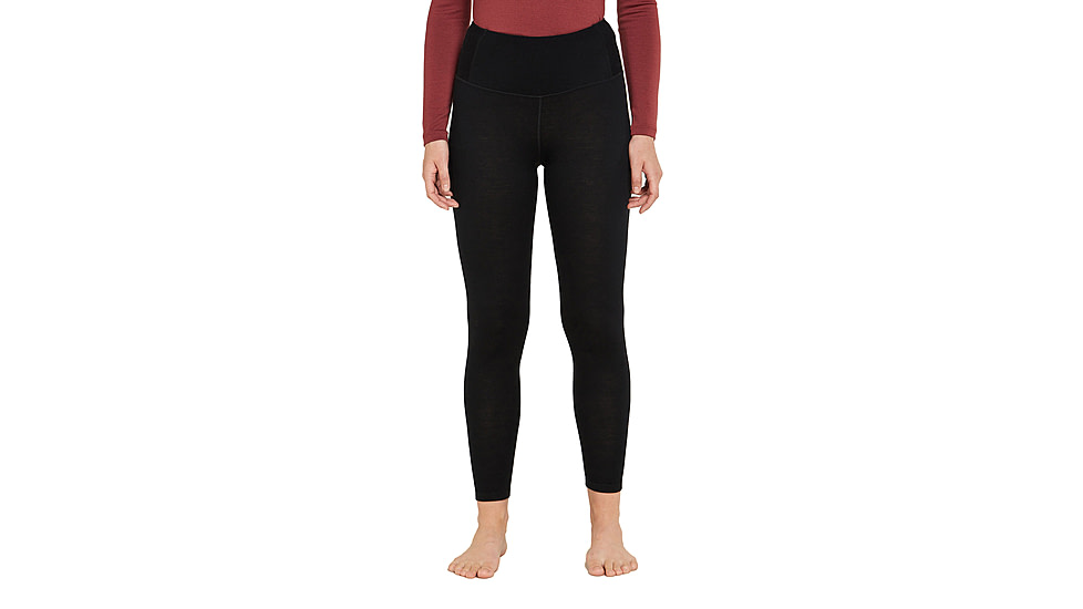 Icebreaker Merino 260 Tech High Rise Leggings - Women's, Black, Extra Small, IB0A5726001XS