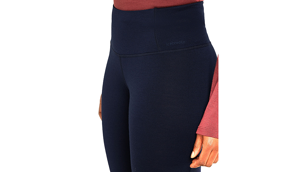 Icebreaker Women Merino 260 Tech High Rise Leggings, Midnight Navy, XS, IB0A5726401XS