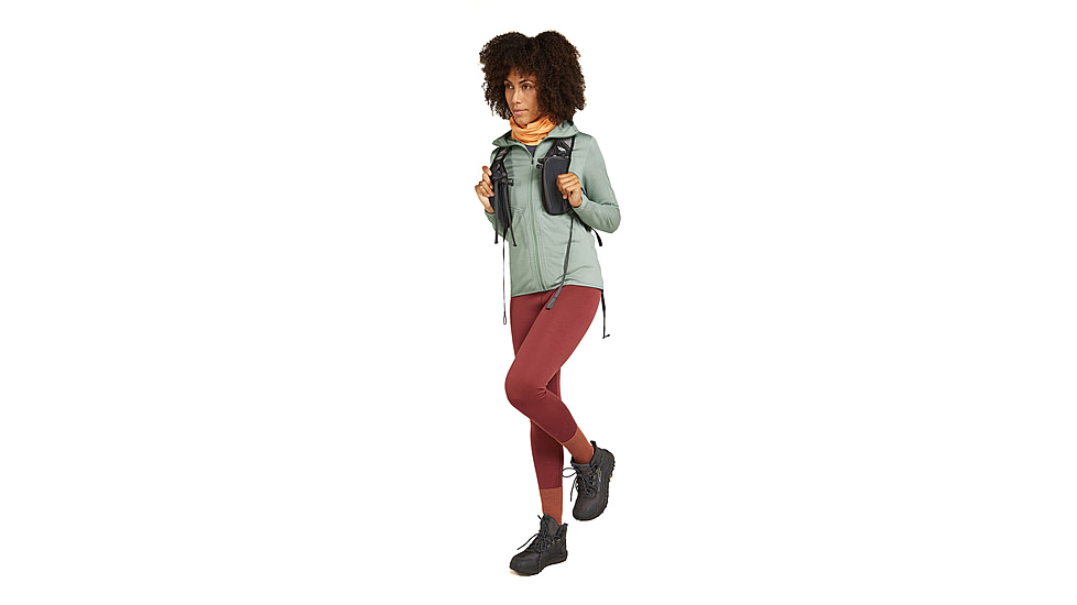 Icebreaker Women Merino 560 Realfleece Elemental LS Zip Hoodie, Moss, L, IBBA56SS01GL