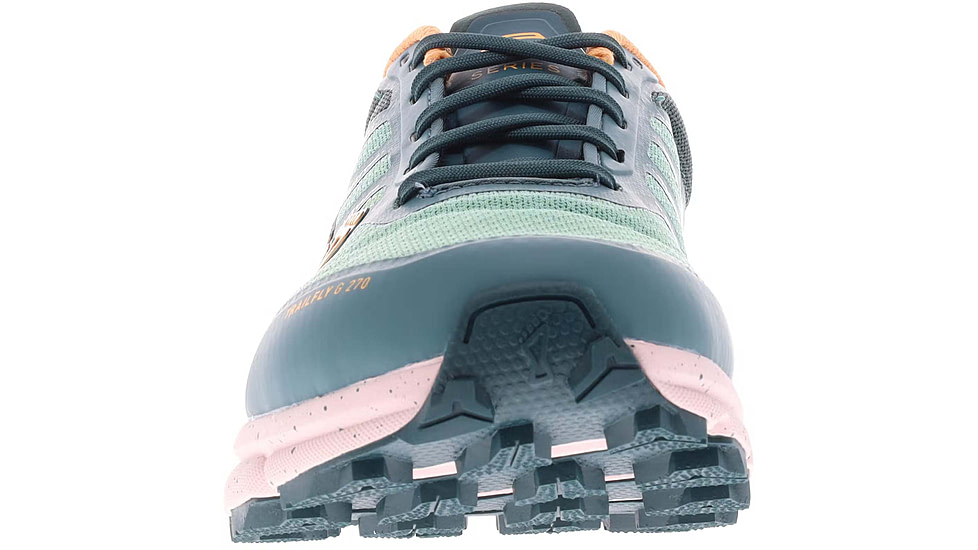 Inov-8 TrailFly G 270 V2 Shoes - Womens, Pine/Peach, 5, 001-066-PIPC-S-01-5