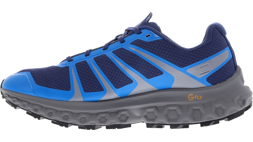 Inov-8 TrailFly Ultra G 300 Max Shoes - Mens, Blue/Grey/Nectar, 9.5, 000977-BLGYNE-S-01-95