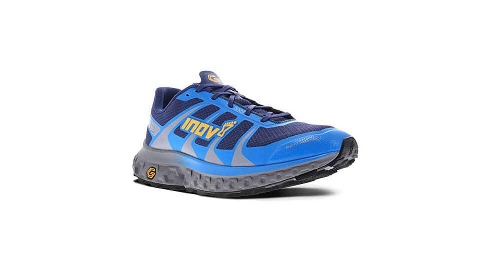 Inov-8 TrailFly Ultra G 300 Max Shoes - Mens, Blue/Grey/Nectar, 9.5, 000977-BLGYNE-S-01-95
