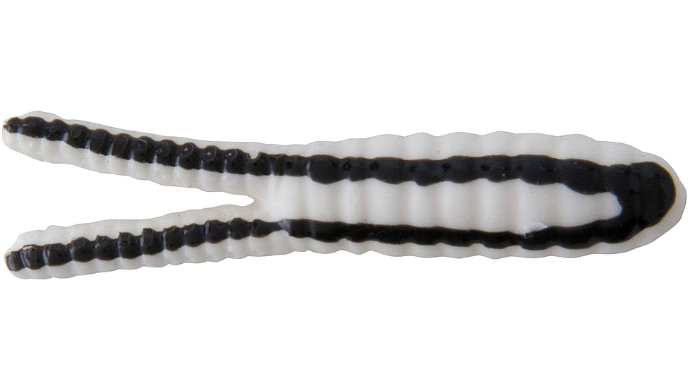 Johnson Nickel Blade Hard Bait, 1/4 oz, 2in / 5cm, Hook Size 4, Nickel Blade, White/Black Stripe, 1119473