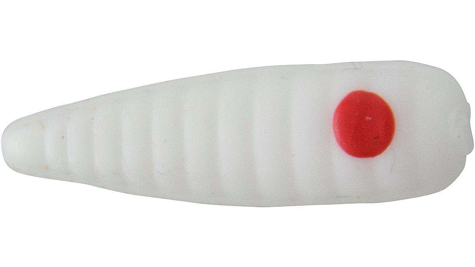 Johnson Beetle Spin Jig, White/Red Dot, Nickel Blade, 1in, 1/32oz, 4 Pack, White Red Dot, 1062251