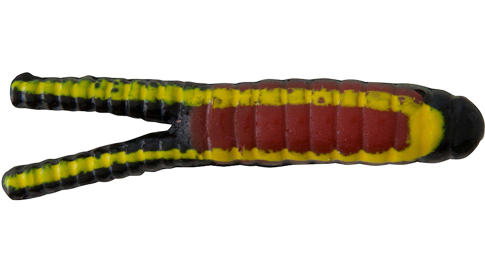 Johnson Beetle Spin, 2in, 1/4oz, 2 Pack, Black Yellow Stripe/Red Belly, 1119461