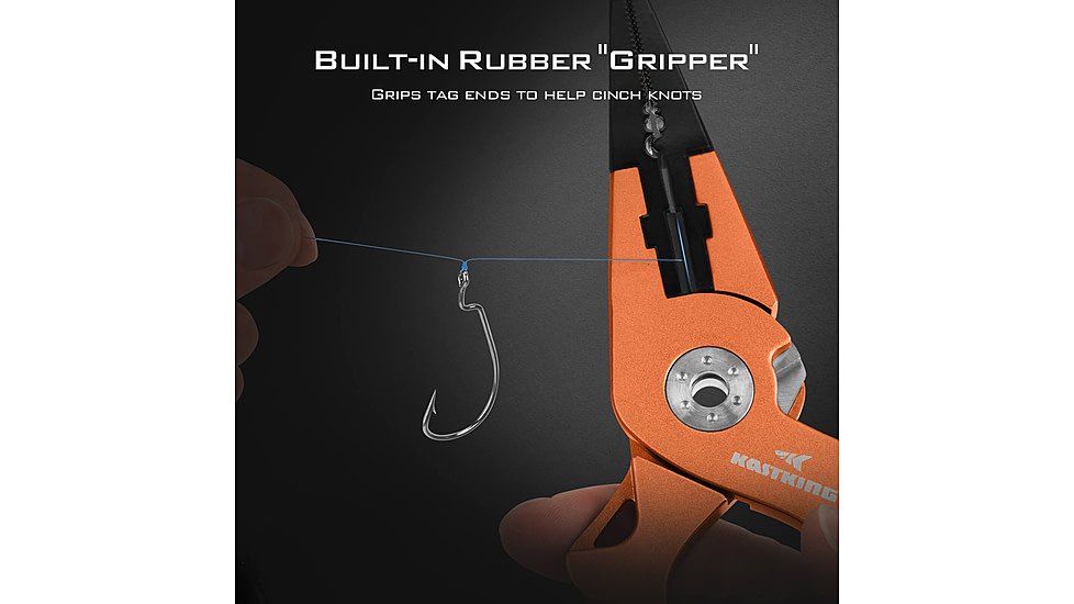 Kast King Gila Aluminum Straight Nose Plier, Burnt Orange, 7.5in, KKTATLSPLR8SALGIBTO