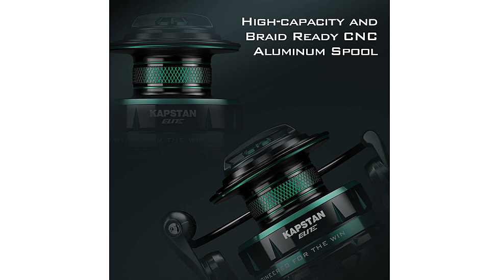 Kast King Kapstan Elite High Speed Saltwater Spinning Reel, 6.2:1, 13.9oz, KKRLSPNKPEHSS30