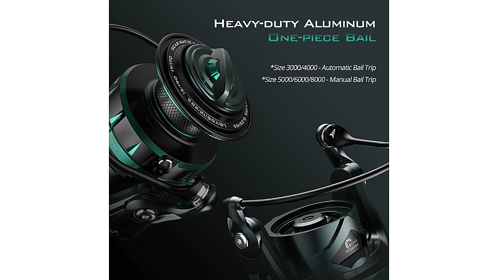 Kast King Kapstan Elite High Speed Saltwater Spinning Reel, 6.2:1, 13.9oz, KKRLSPNKPEHSS30