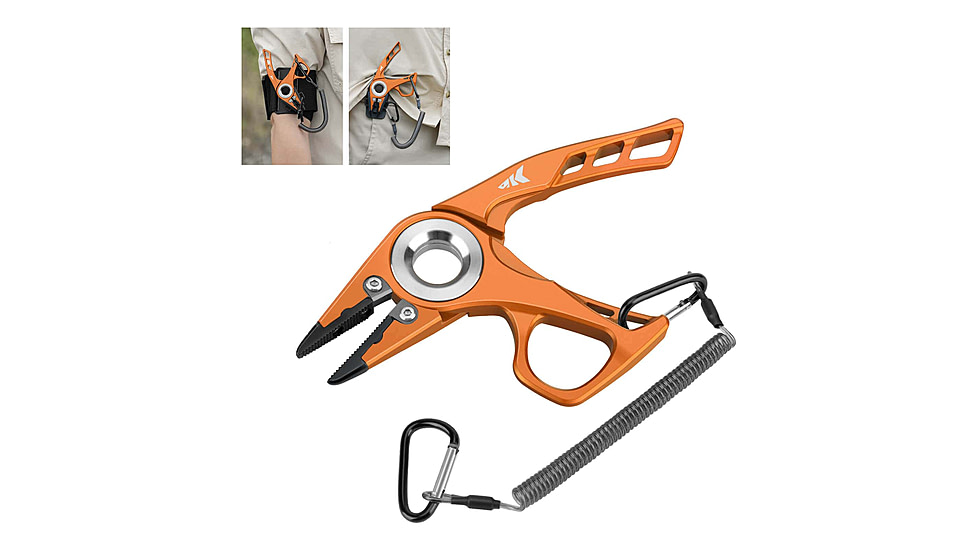 Kast King Micro Gila Plier, Burnt Orange, 6in, KKTATLSPLR6SALMIGIBT