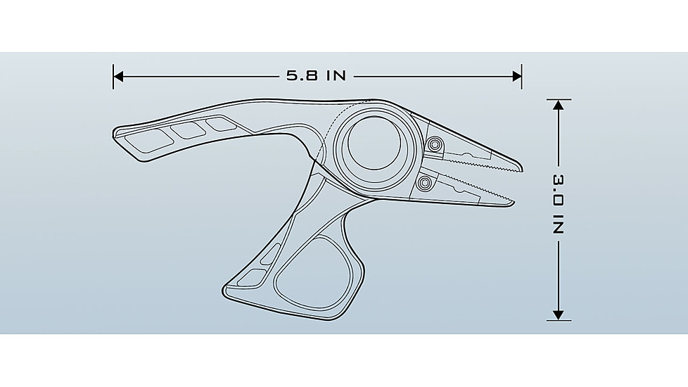 Kast King Micro Gila Plier, Burnt Orange, 6in, KKTATLSPLR6SALMIGIBT
