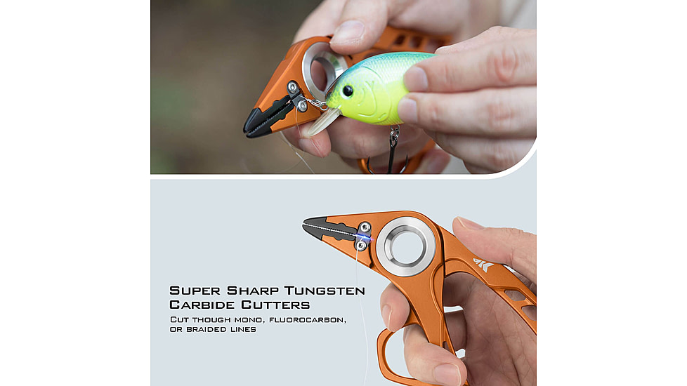 Kast King Micro Gila Plier, Burnt Orange, 6in, KKTATLSPLR6SALMIGIBT