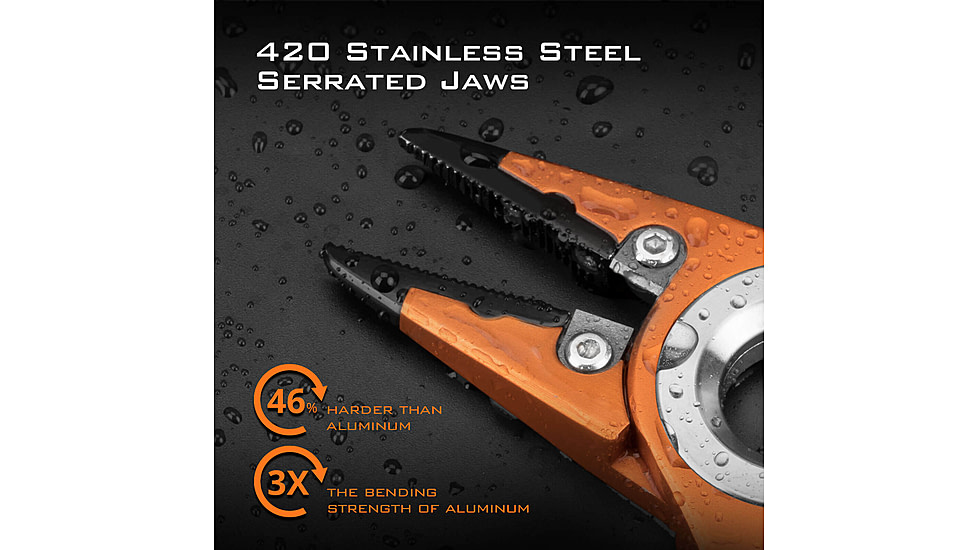 Kast King Micro Gila Plier, Burnt Orange, 6in, KKTATLSPLR6SALMIGIBT