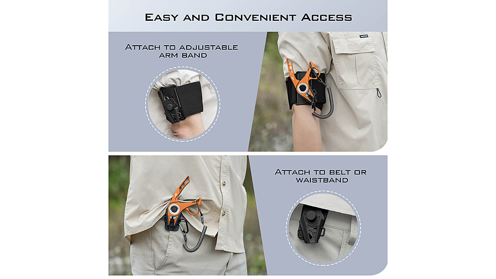 Kast King Micro Gila Plier, Burnt Orange, 6in, KKTATLSPLR6SALMIGIBT