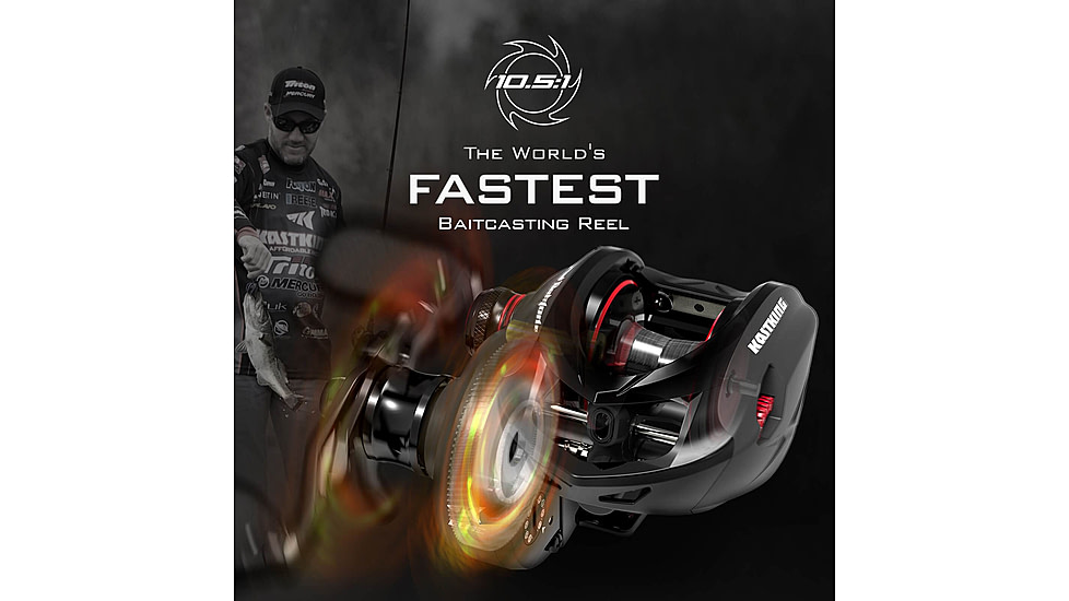 Kast King Speed Demon Elite Baitcasting Reel, Left, 7.4:1, KKRLCSTSDEDB74LGS