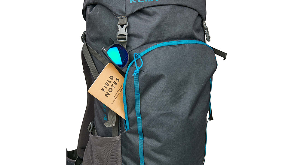 Kelty Asher 55L Backpack, Beluga/Stormy Blue, One Size, 22628722BEL
