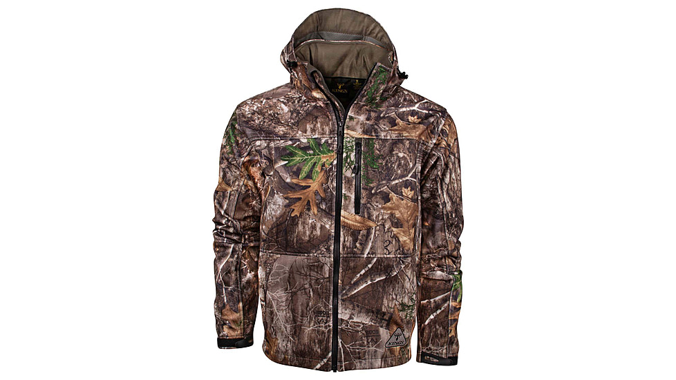 Kings Camo Mens Wind-Defender Fleece Jacket, Realtree Edge, 4XL, KCM1650-RE-R-4XL