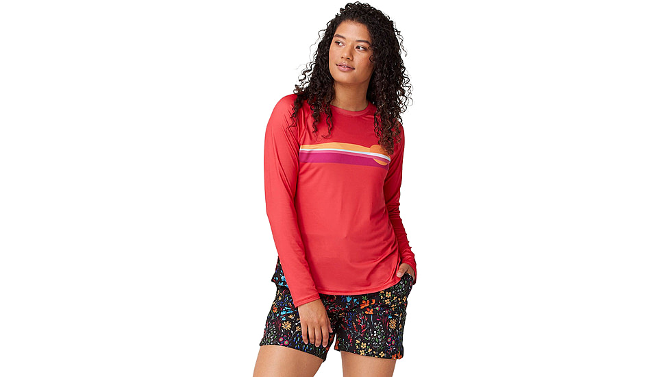 Krimson Klover Sara Long Sleeve Sunshirt - Womens, Sunwave Cayenne, Small, S24602-948-S