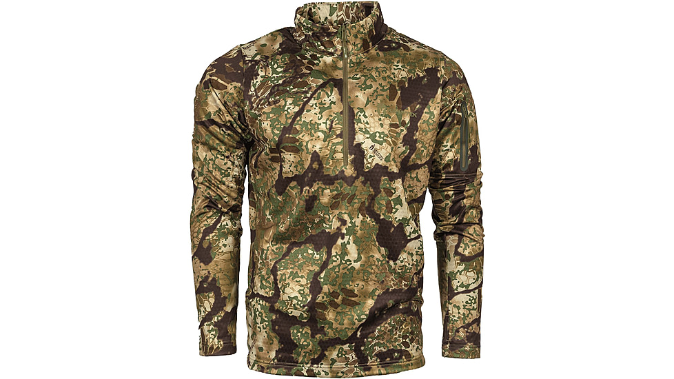 Kryptek Arma 1/2 ZIP Shirt - Mens, Obskura Transitional, L, 23ARMZTS5