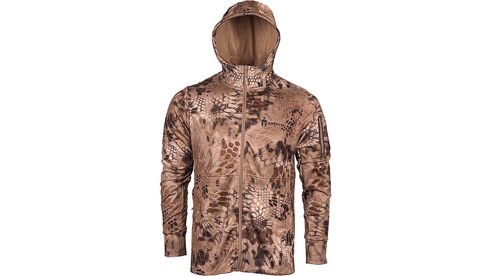 Kryptek Arma Full Zip Hoodie - Mens, HIGHLANDER, XL, 23ARMFZHH6
