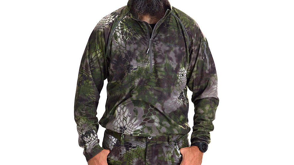 Kryptek Arma Tech 1/2 Zip Shirt - Mens, ALTITUDE, M, 19ARMTZA4