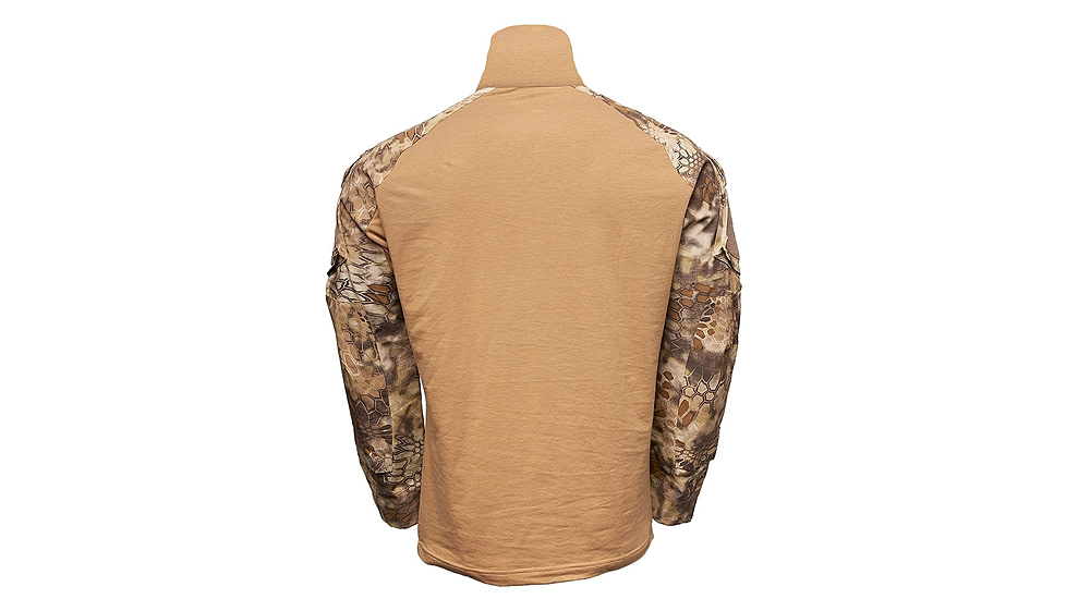 Kryptek Tactical Long Sleeve Zip - Mens, Coyote/Highlander, Extra Large, 19TACZLSCTH6
